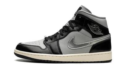 Air jordan 1 mid black chrome - taille : 38.5 eu