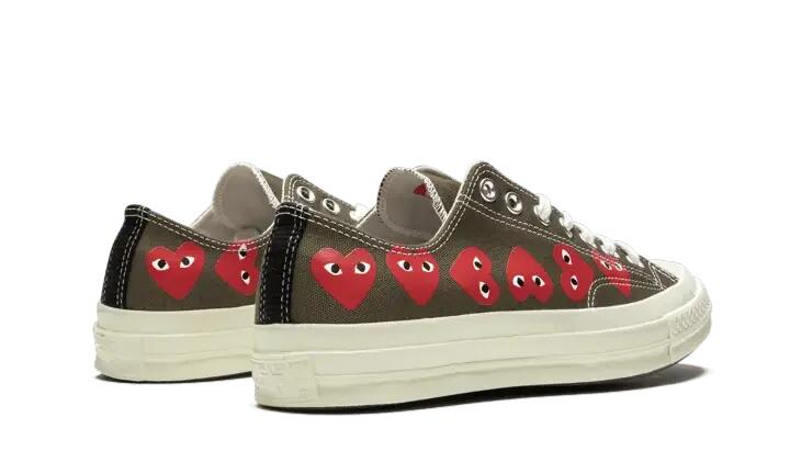 Converse Chuck Taylor All Star 70 Ox Comme des Garcons Multi Heart Green 3/4