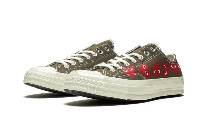 Converse Chuck Taylor All Star 70 Ox Comme des Garcons Multi Heart Green 2/4