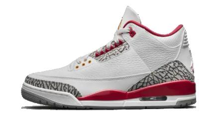 Zapatillas - baloncesto - hombre - Air Jordan 3 - blanco/rojo/gris