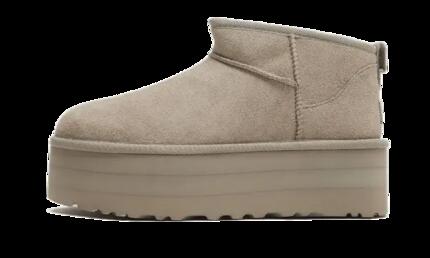 Bottes - plateforme compacte - classic ultra mini - cuir de chèvre