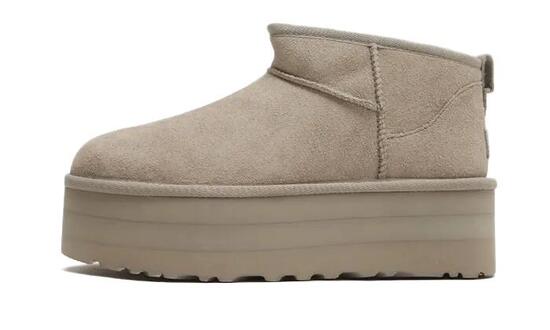 Bottes - plateforme compacte - classic ultra mini - cuir de chèvre