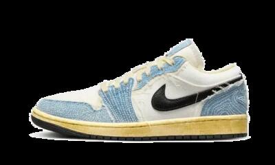 Scarpe - lifestyle - uomo - basse in denim sashiko - air jordan 1 low se