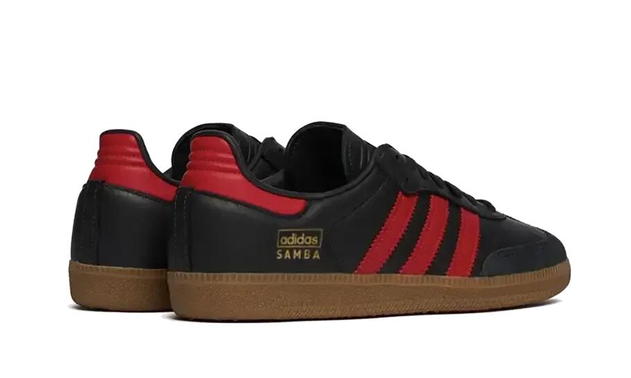Adidas Samba OG Carbon Better Scarlet Gum  3/4