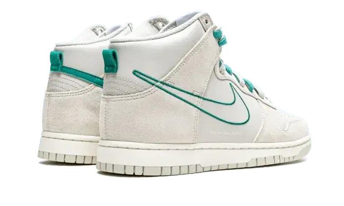 Schuhe - high-top - dunk high - light bone/green noise 3/4