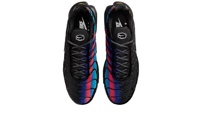 Nike Air Max Plus Black Blue Red 3/4