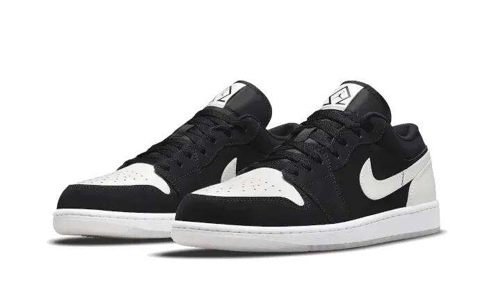 Air Jordan 1 Low Black White Diamond - Taille : 47 EU 2/3