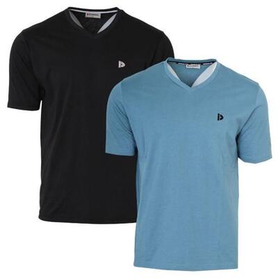 Heren t-shirt berno v-neck hals 100% katoen
