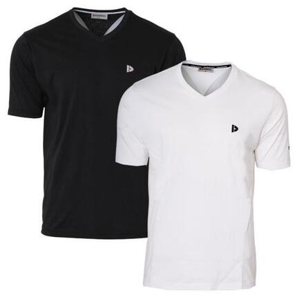 T-shirt homme Berno col V 100 % coton