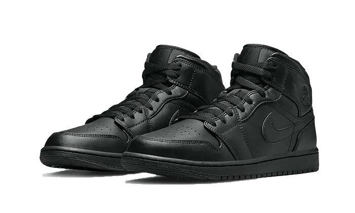 Air Jordan 1 Mid Triple Black (2022) - Taille : 48.5 EU 2/3