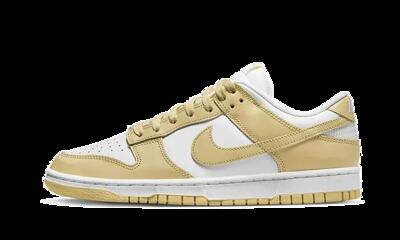 Schoenen - lifestyle - heren - dunk low team gold - wit/team gold/wolf grey.