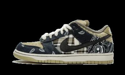 Schoenen - skate - sb dunk low travis scott - zwart/beige/bruin