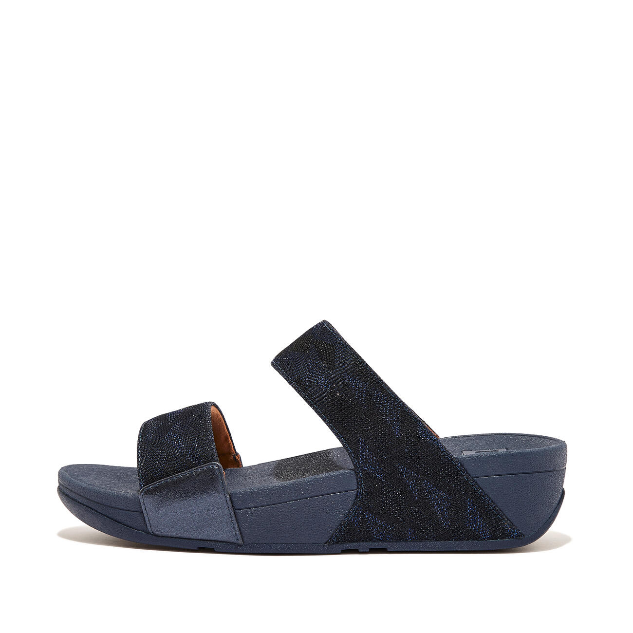 FITFLOP FitFlop Lulu Dames Slide - Donkerblauw Geo Glitz - Met Glitters en 3/7