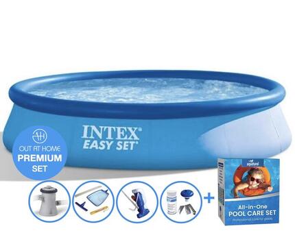 Ø 396 x 84 cm Intex Easy Set PREMIUM zwembad set - rond