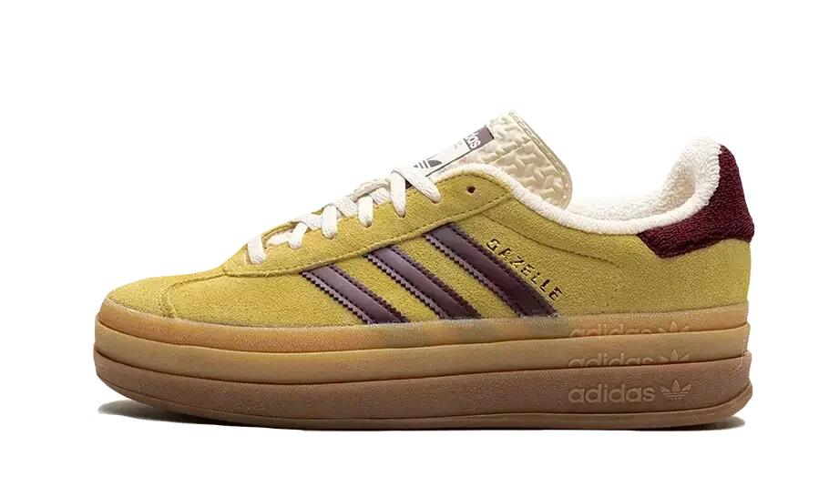 adidas Gazelle Bold Almost Yellow Maroon (W) 1/4