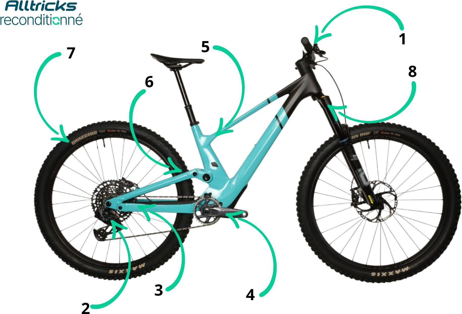 Reconditionné VTT Tout Suspendu Scott Genius ST 910 Sram GX AXS 12V T.M 1 - Bon 2/7