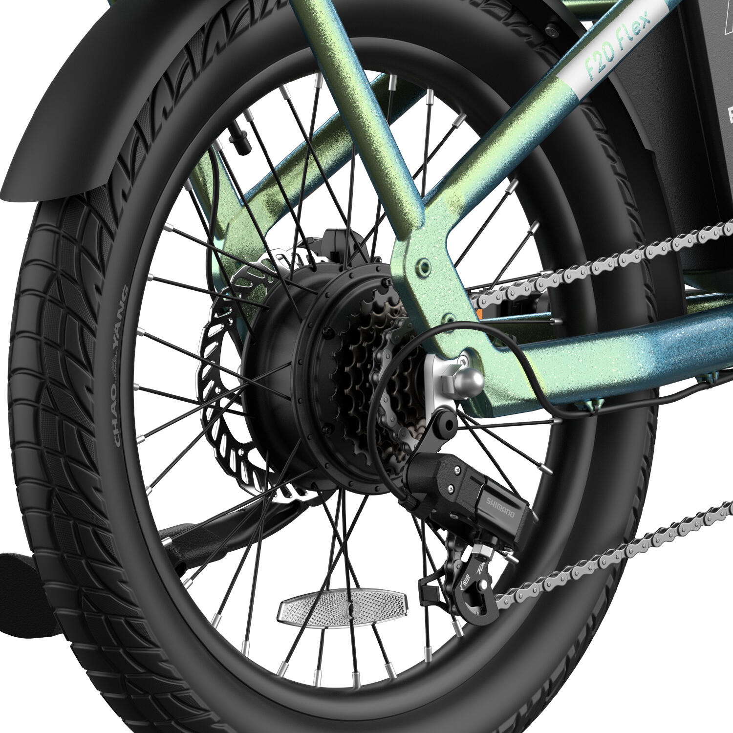 Bicicleta eléctrica plegable FAFREES F20 Flex, batería extraíble de 36 V y 25 Ah 6/7