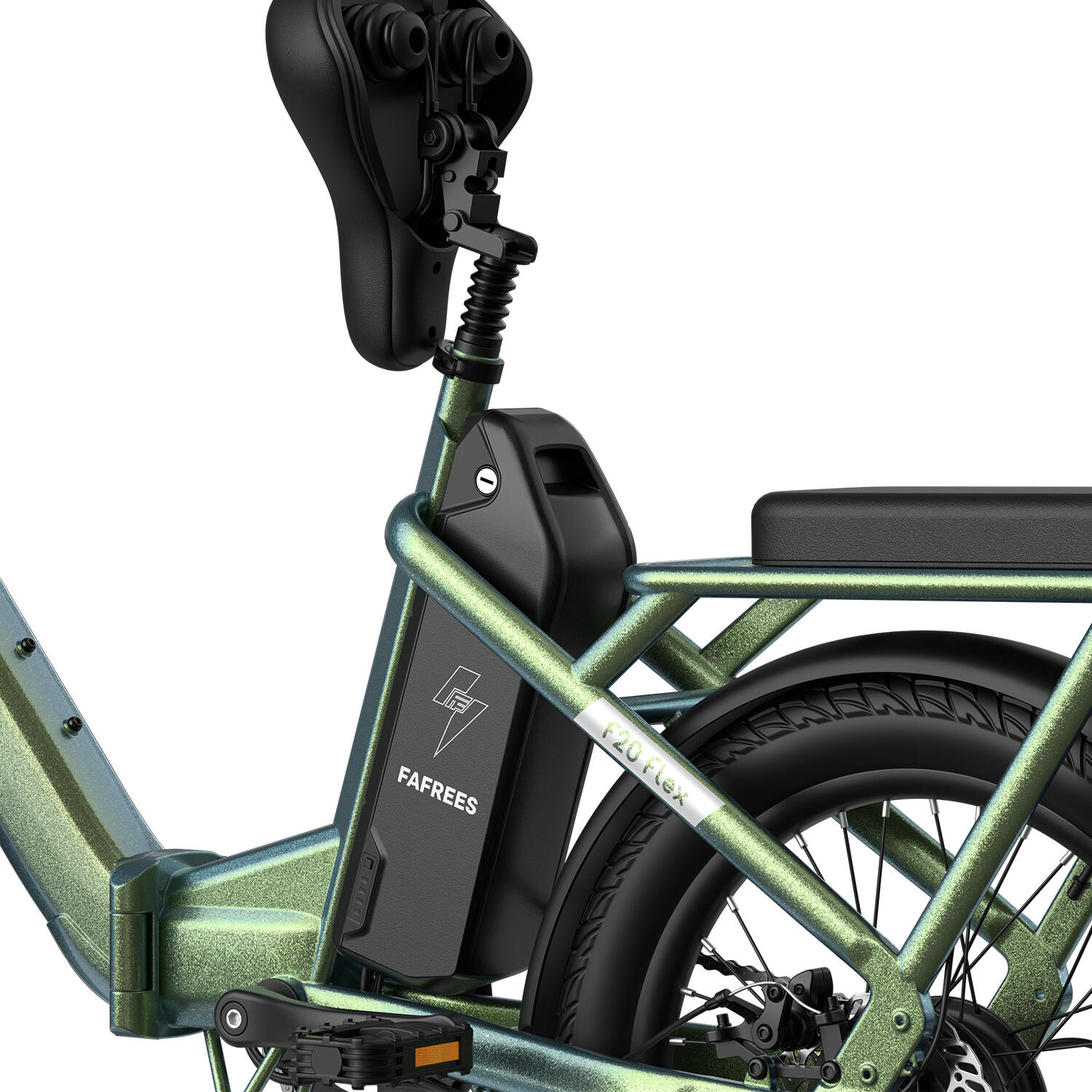 Bicicleta eléctrica plegable FAFREES F20 Flex, batería de 36 V y 20 Ah 7/7