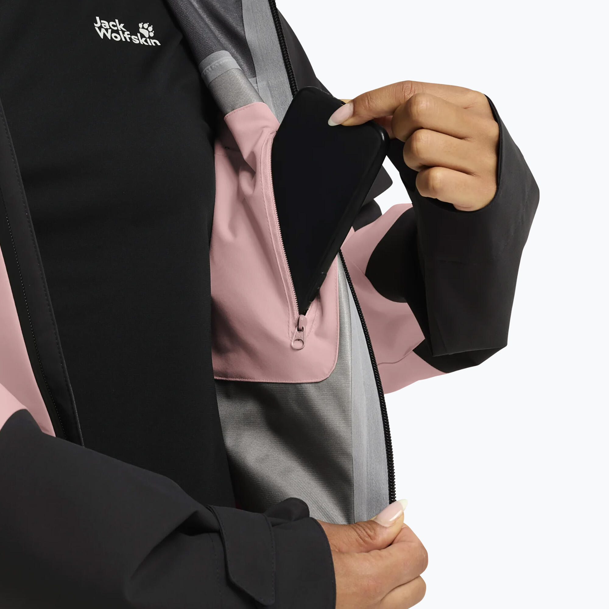 Kurtka przeciwdeszczowa damska Jack Wolfskin Rockpaw 3L 6/7
