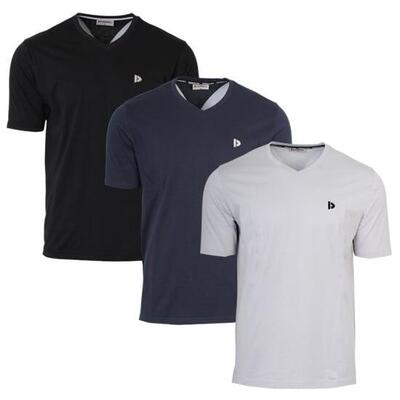 Heren t-shirt berno v-neck hals 100% katoen