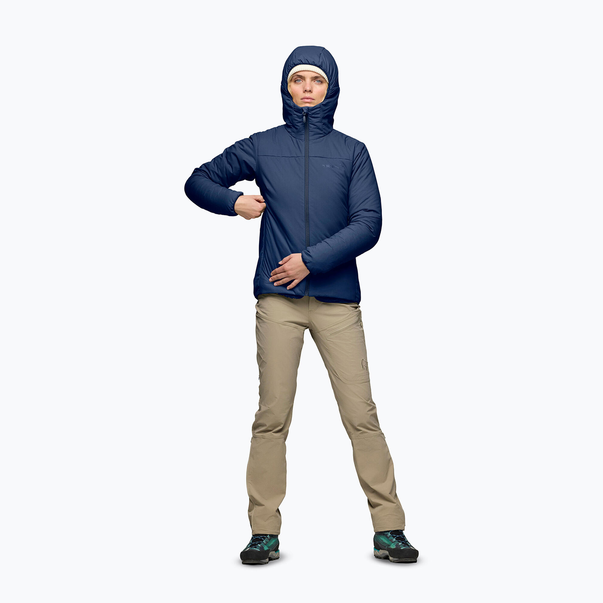 Kurtka ocieplana damska NORRONA Femund Thermo60 Zip Hood 2/7