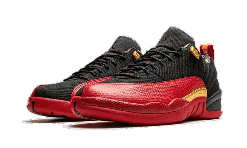 Chaussures - air jordan 12 se - noir/metallic gold/varsity red 2/4