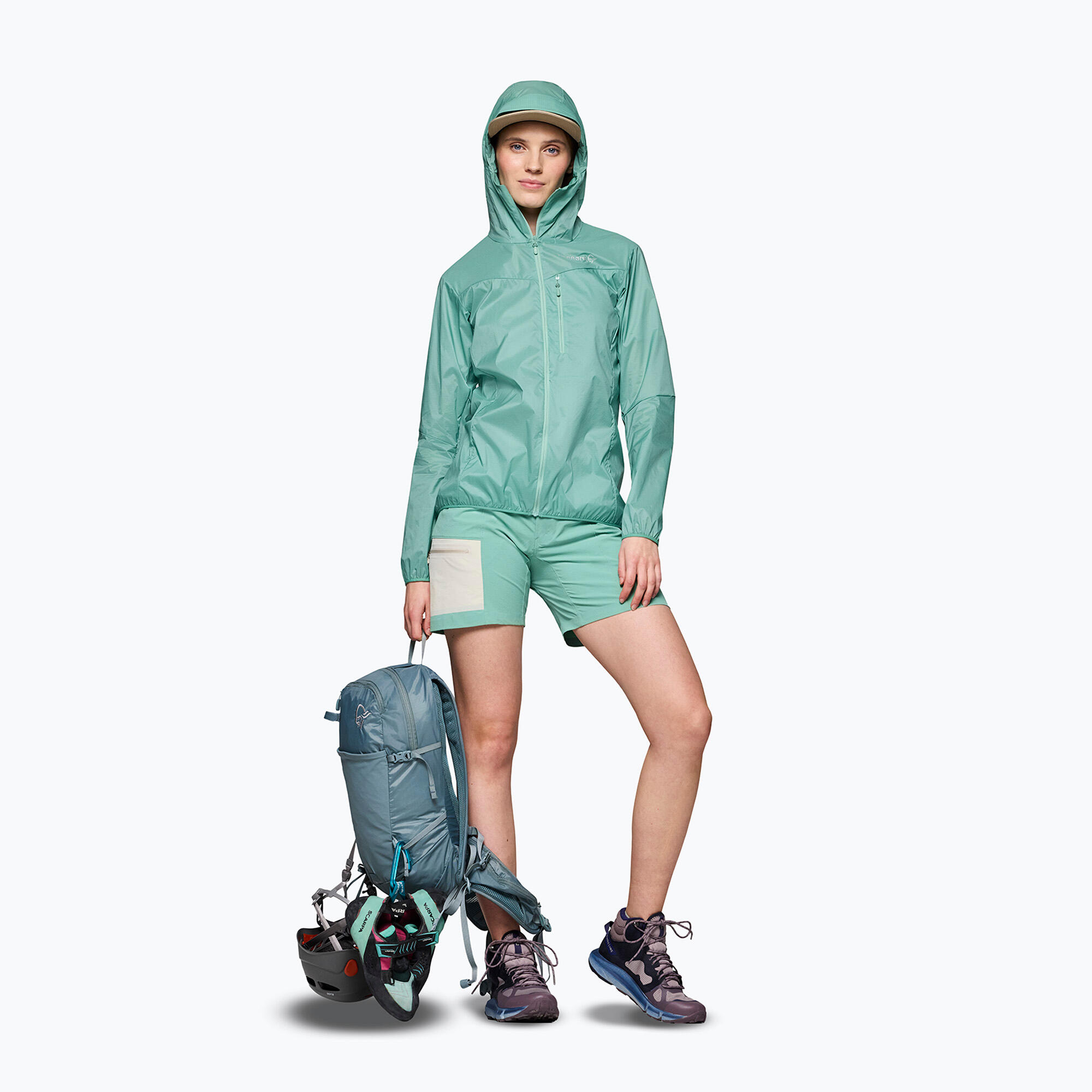 Kurtka przeciwwiatrowa damska NORRONA Faketind Aero60 Zip Hood 2/7