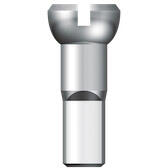 Sapim Polyax szprychówki 13 x 14 mm, 100 sztuk, aluminium, srebrne