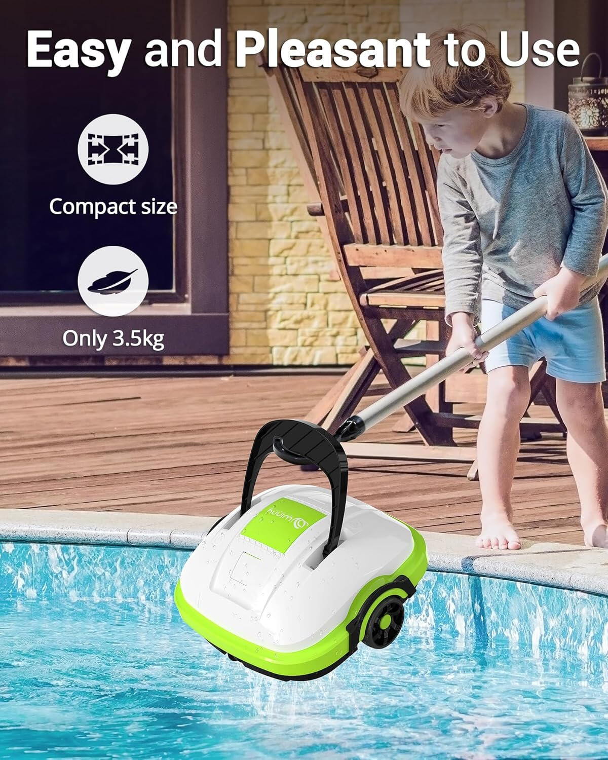 Robot piscine Osprey200 sans fil, nettoyage automatique 50 min, filtre 180µ 4/6