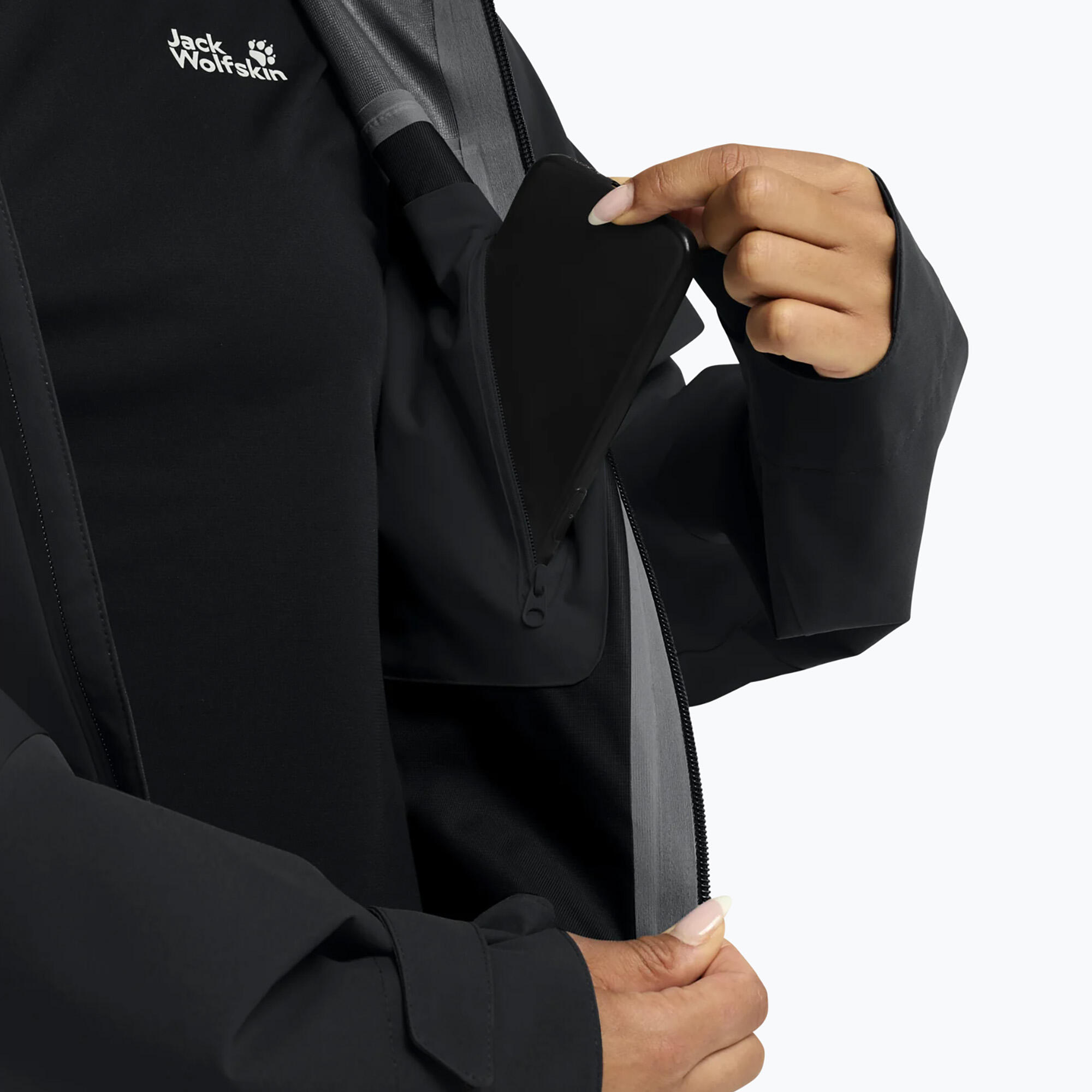 Kurtka przeciwdeszczowa damska Jack Wolfskin Rockpaw 3L 6/7