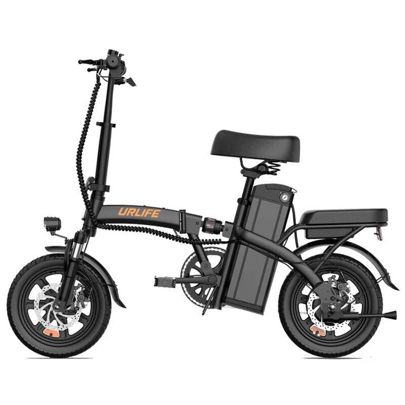 F1L bicicletă electrică urbană pentru adulți, baterie 48V 7.5Ah și roți de 14 in