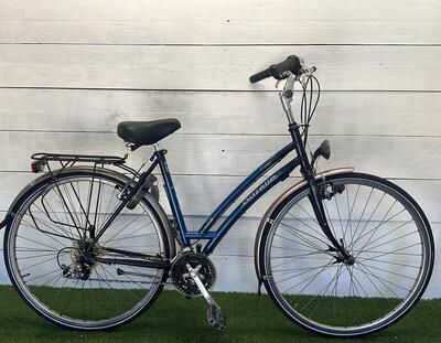Gazelle stadsfiets, 49 cm, blauw - 21 versnellingen