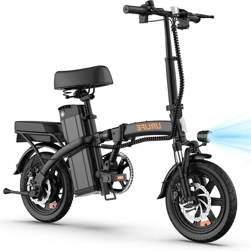 F1L bicicletă electrică urbană pentru adulți, baterie 48V 7.5Ah și roți de 14 in