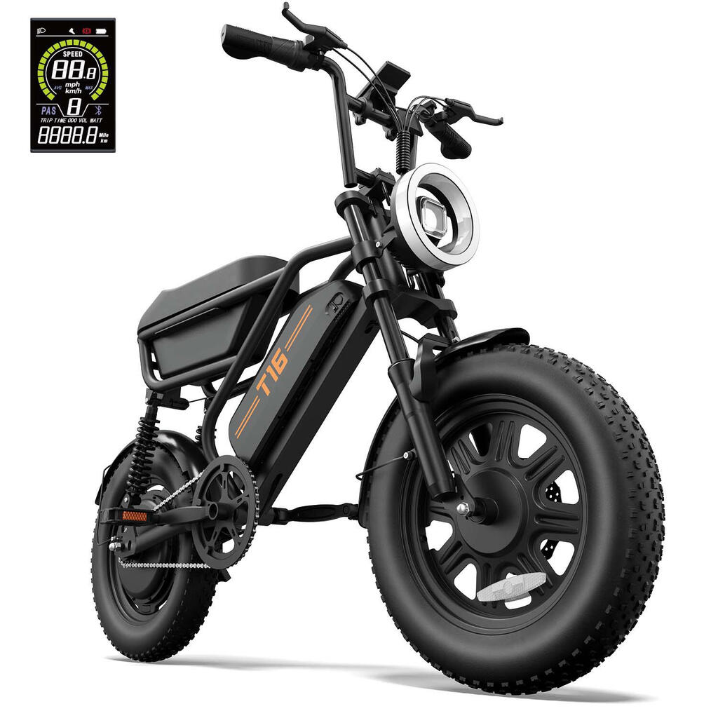 електрически велосипед за възрастни URLIFE T16 250W 48V 13AH 16" гуми всетерен