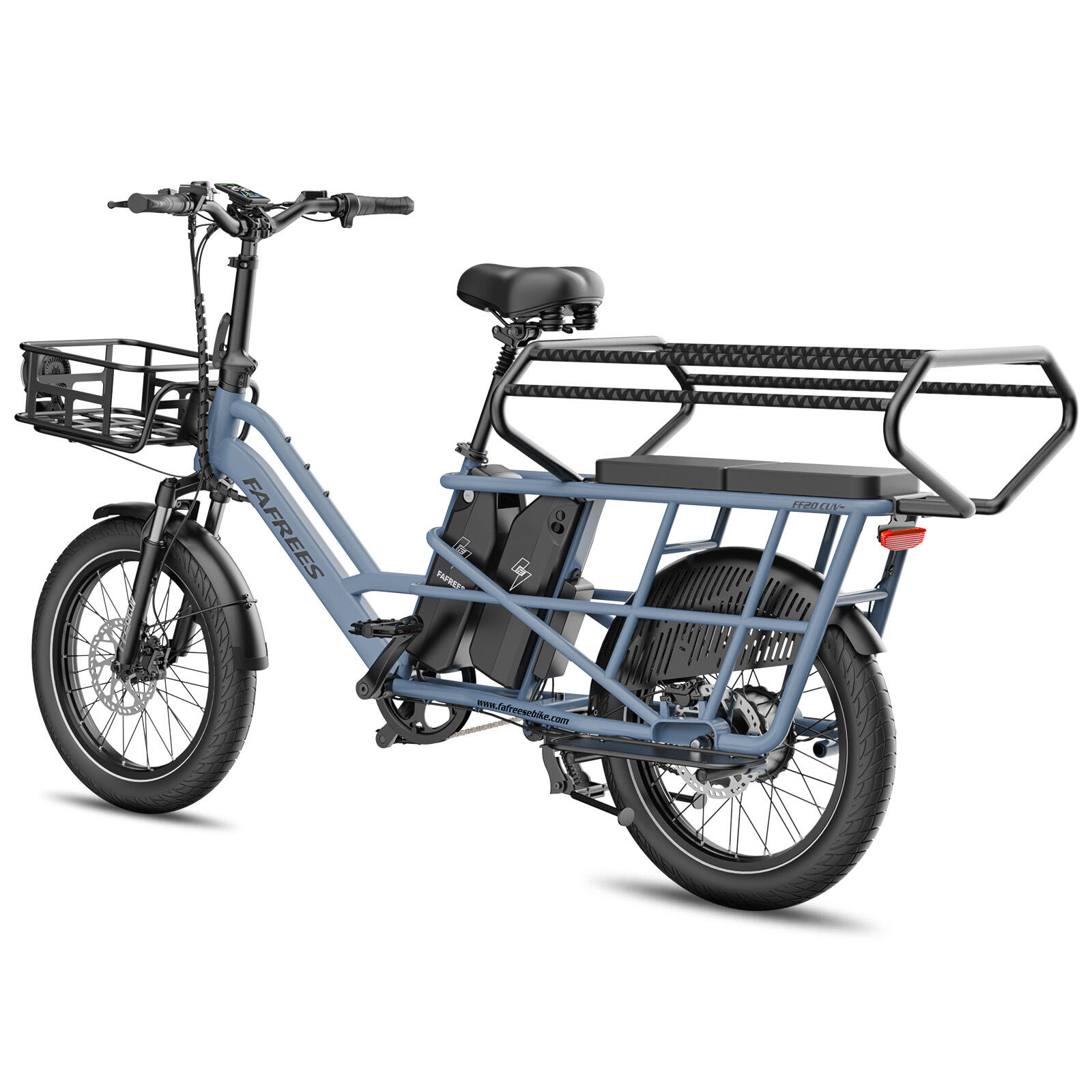 Bicicleta eléctrica modular de carga FAFREES FF20 CUV – Doble batería de 30 Ah 3/7