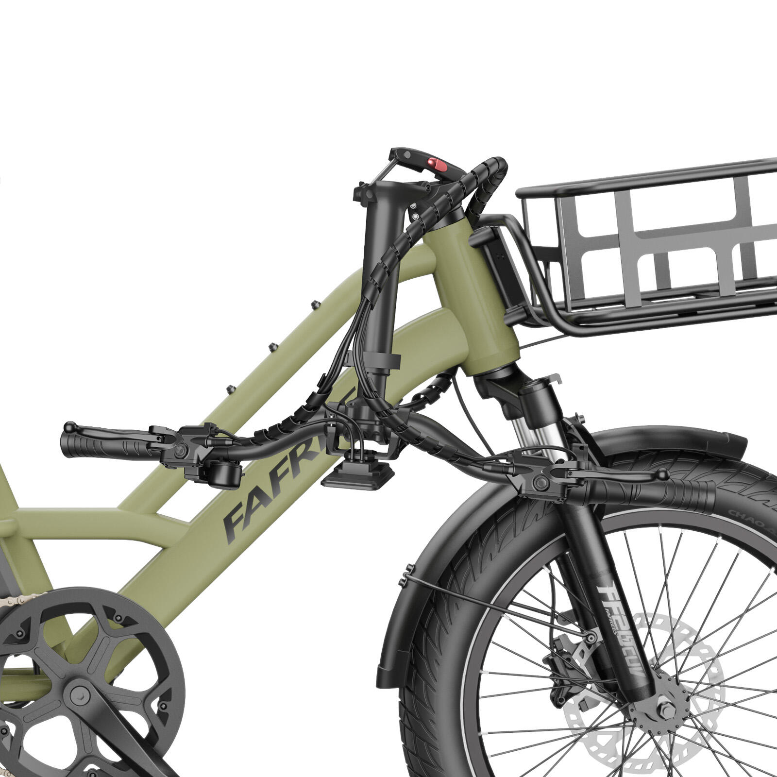 Bicicleta Elétrica Modular Longtail FAFREES FF20 CUV – Bateria Dupla de 30Ah 7/7