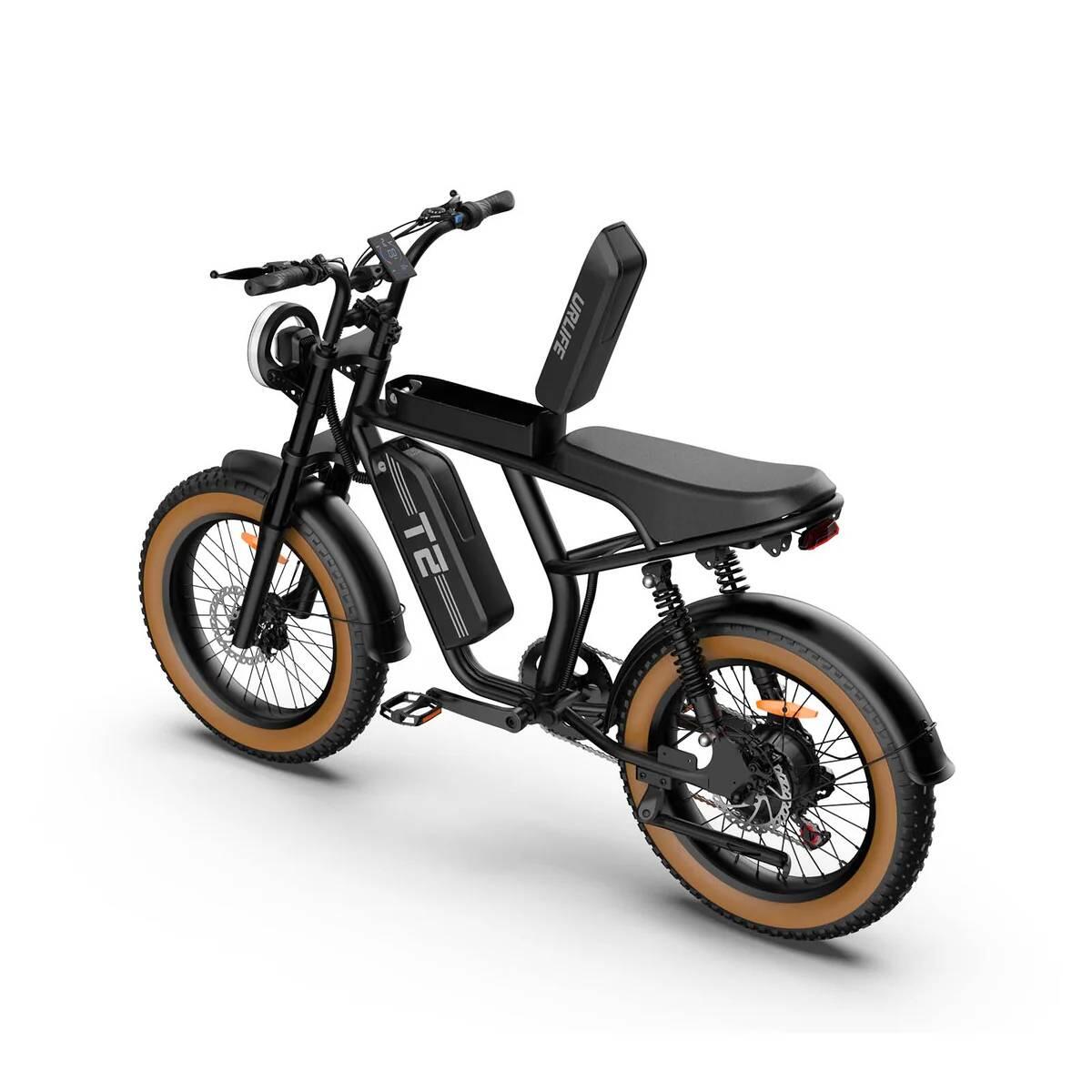 T2 Elektrofahrrad : 48V 15,6Ah Akku 20×4,0 Zoll Breitreifen 6/7