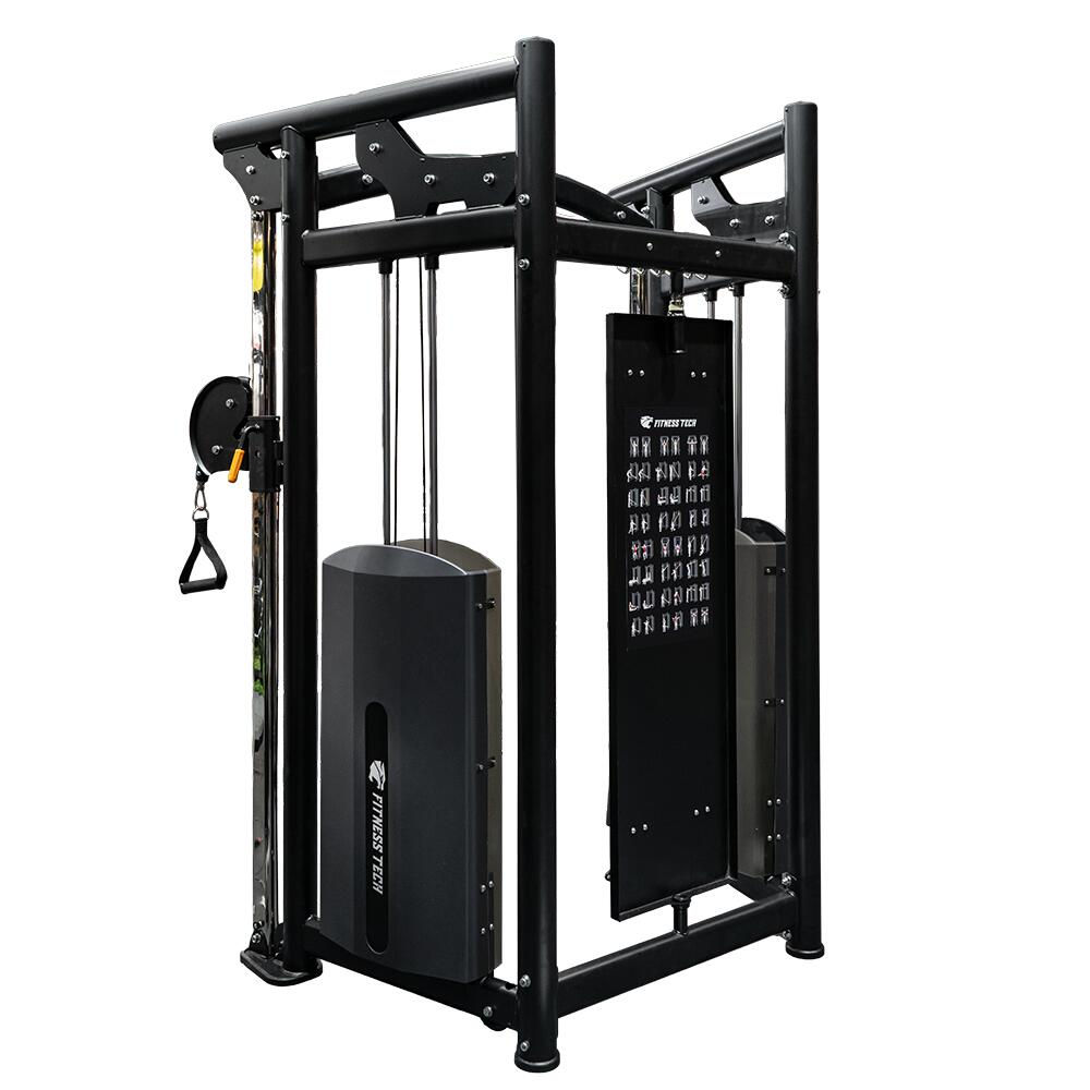 Poulie double réglable F26 professionnelle + accessoires Fitness Tech 2/5