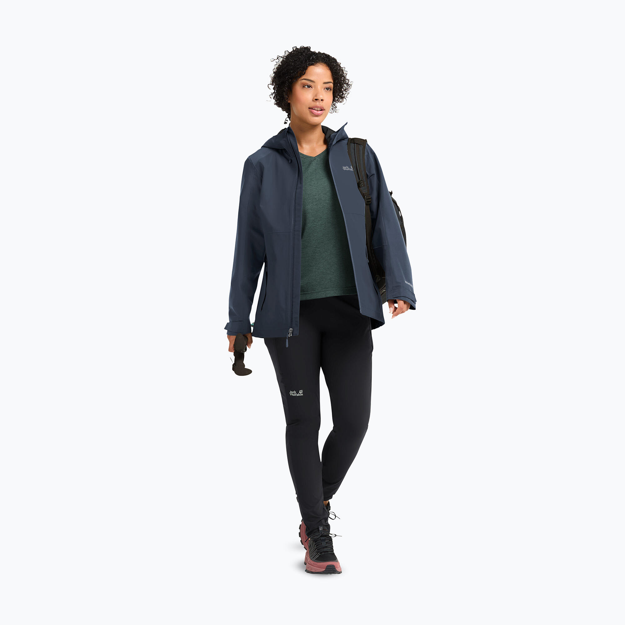 Kurtka przeciwdeszczowa damska Jack Wolfskin Wildbound 2L 2/7