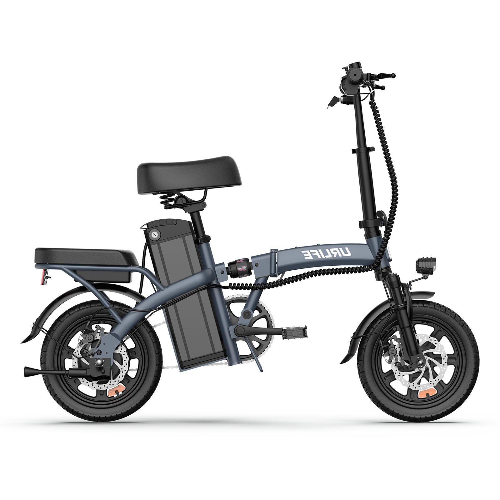 F1L Elektrofahrrad für Erwachsene Akku 48V 7,5Ah Reifen 14 Zoll 4/6