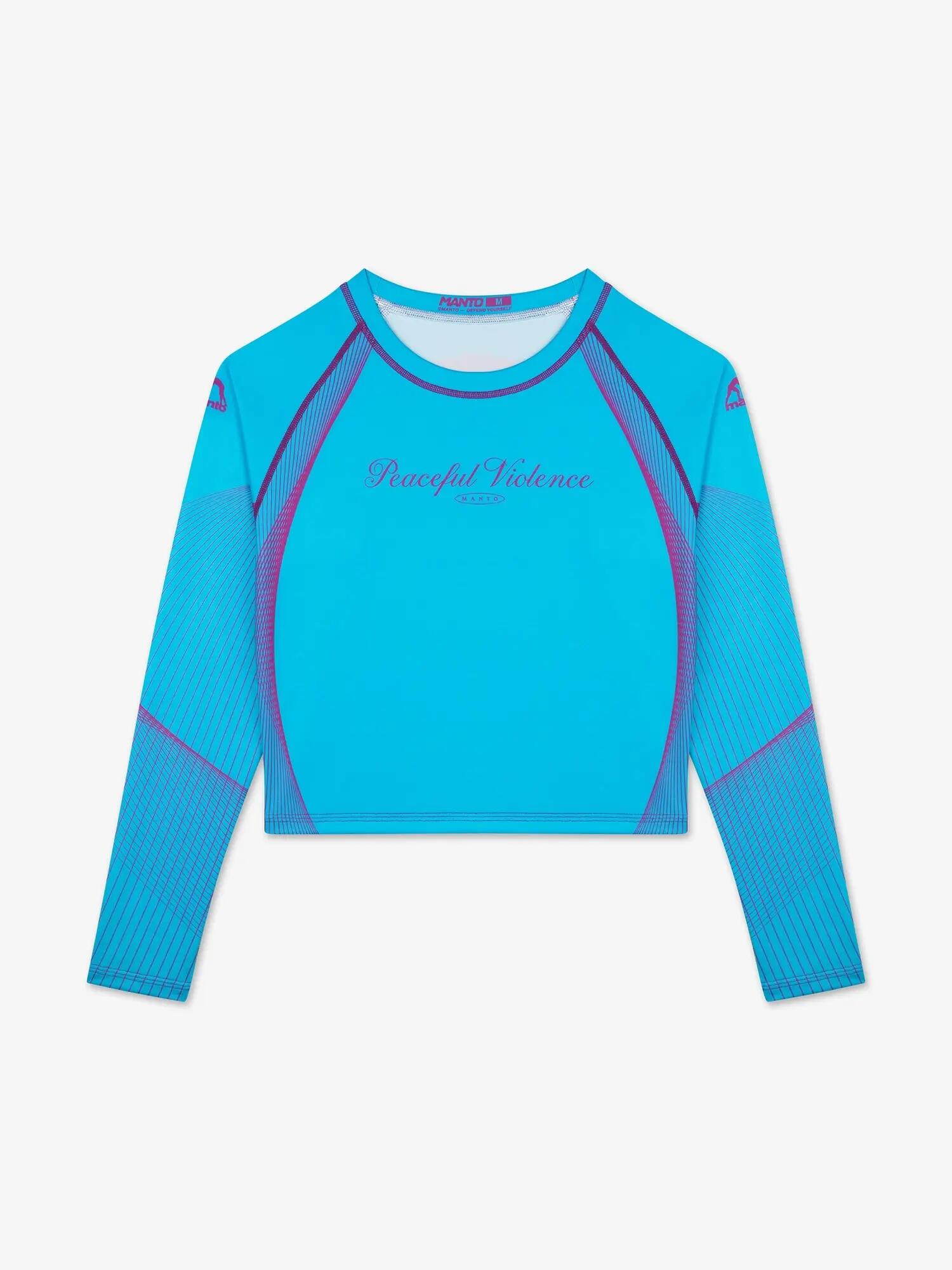 MANTO rashguard PEACEFUL VIOLENCE niebieski 3/7