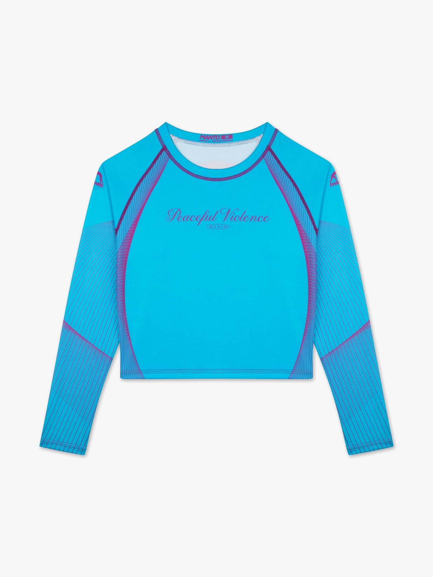 MANTO rashguard PEACEFUL VIOLENCE niebieski 3/7