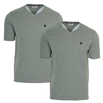 Heren t-shirt berno v-neck hals 100% katoen