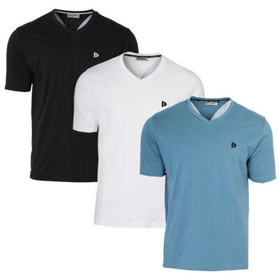 Heren t-shirt berno v-neck hals 100% katoen