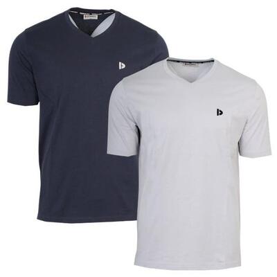 Heren t-shirt berno v-neck hals 100% katoen