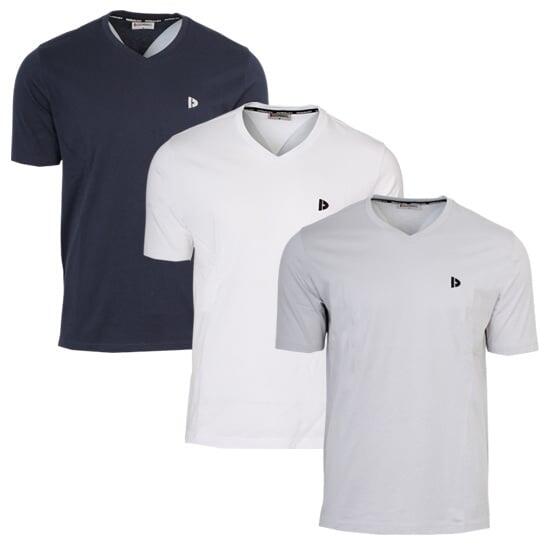 T-shirt homme Berno col V 100 % coton