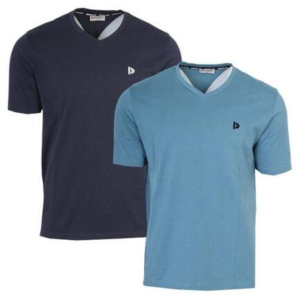 T-shirt homme Berno col V 100 % coton