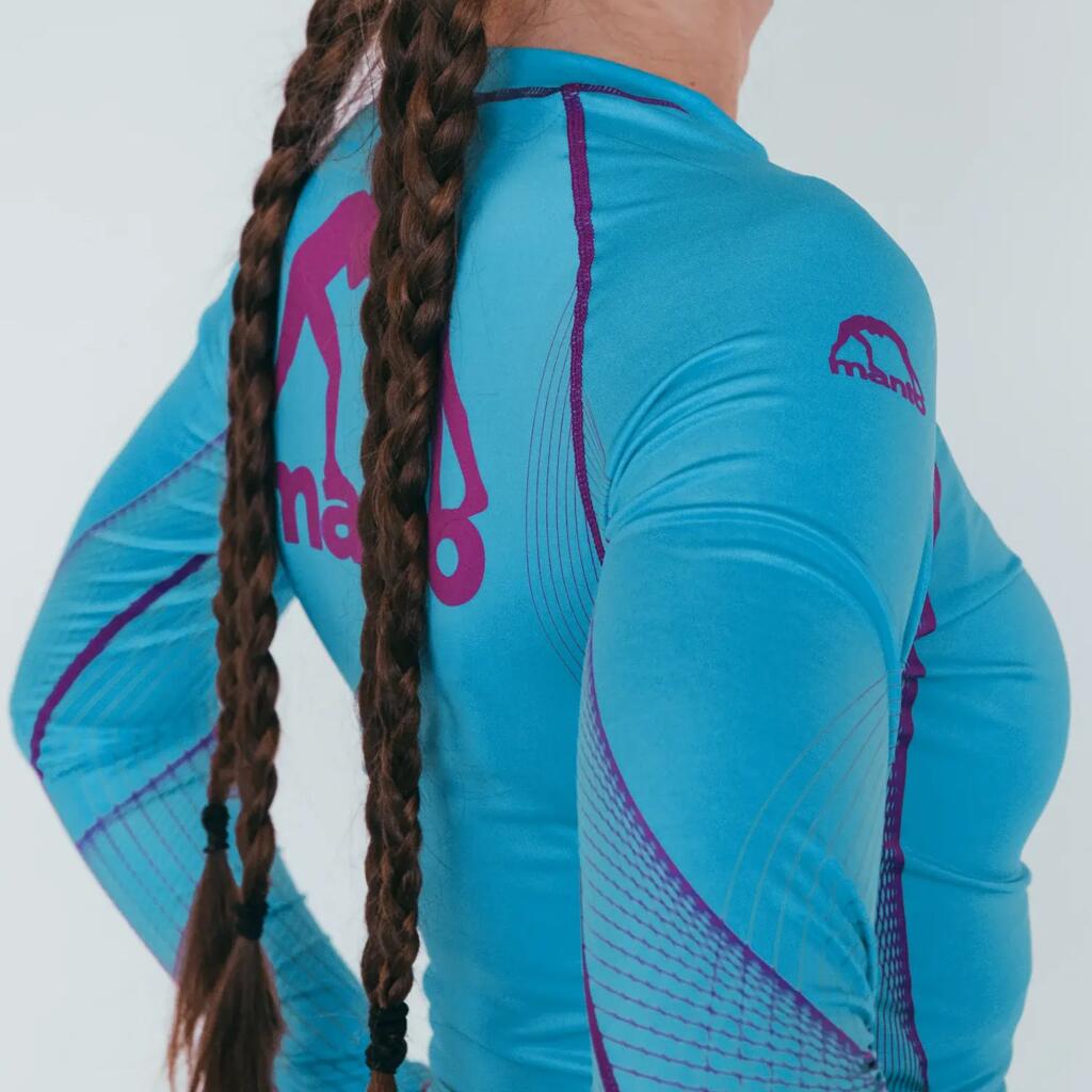 MANTO rashguard PEACEFUL VIOLENCE niebieski