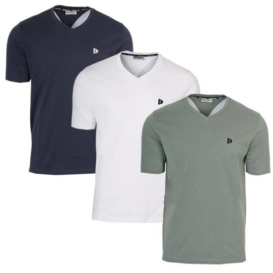 T-shirt homme Berno col V 100 % coton
