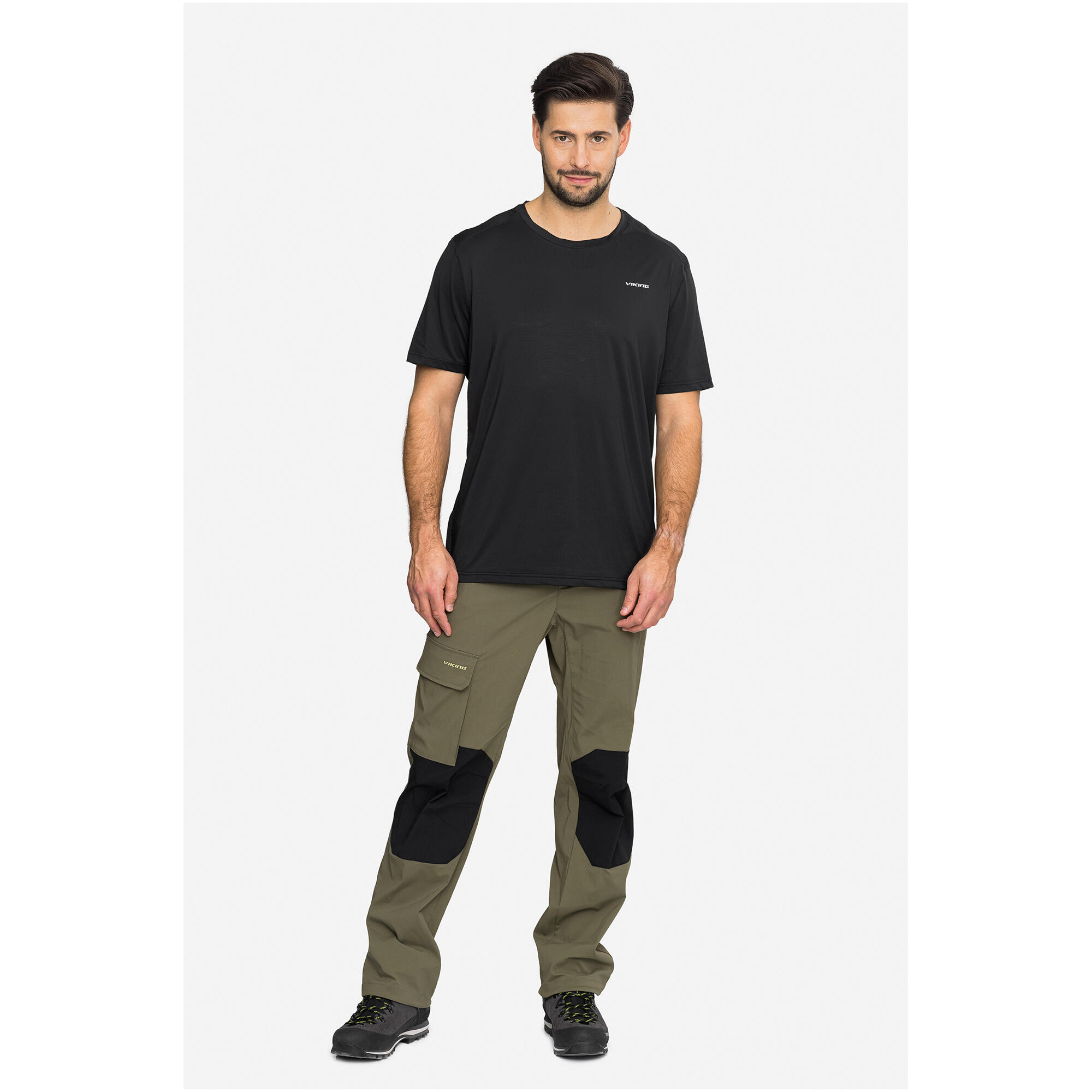 T-shirt męski VIKING Tover Man Polartec czarny 2/7